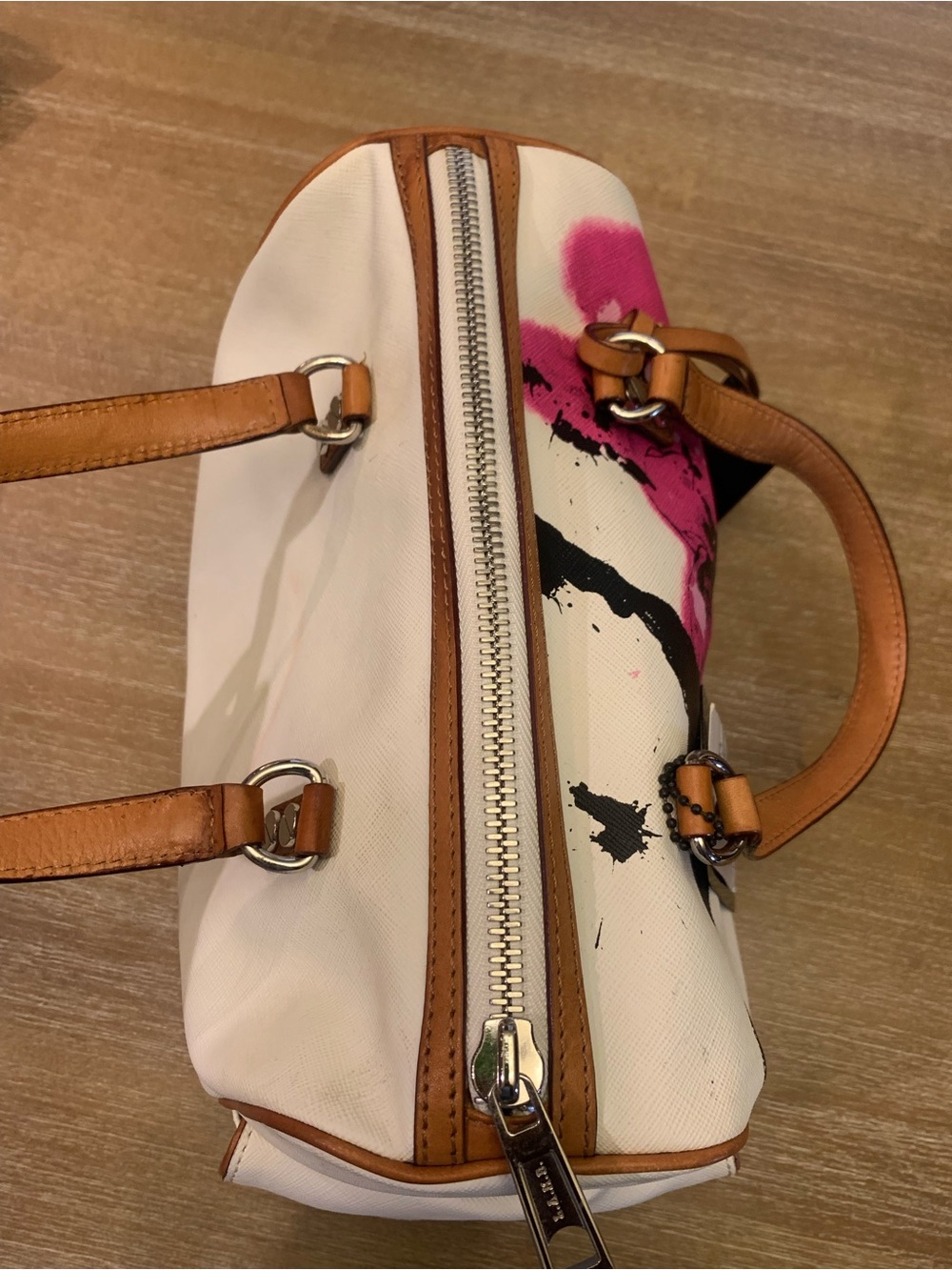 L.A.M.B by Gwen Stefani Cherry  Blossom Top Handle Satchel - Picture 4 of 13